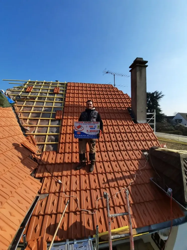 Travaux couverture près de Brou sur Chantereine